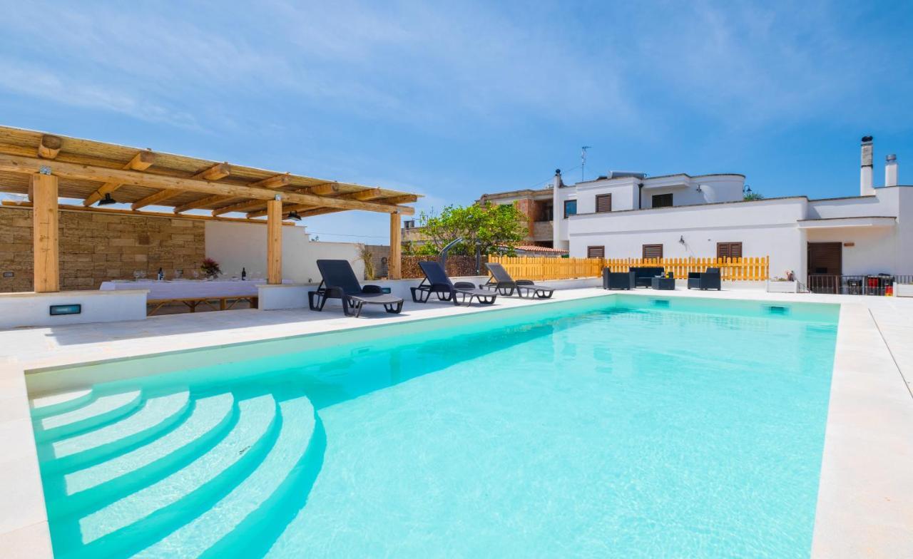 Dependance Specchia With Pool Apartment Exterior foto