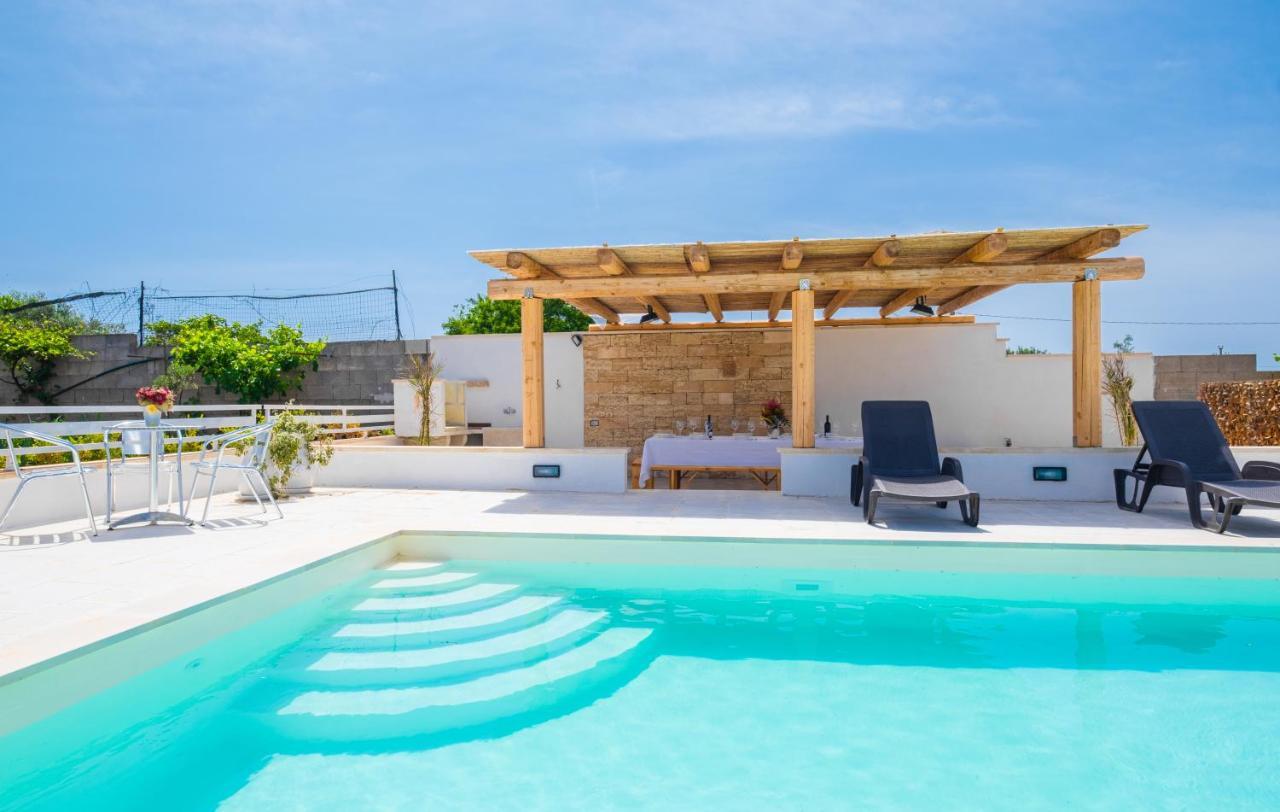 Dependance Specchia With Pool Apartment Exterior foto