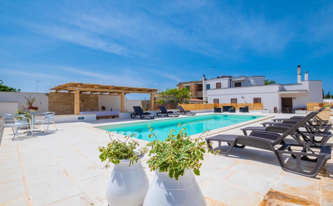 Dependance Specchia With Pool Apartment Exterior foto